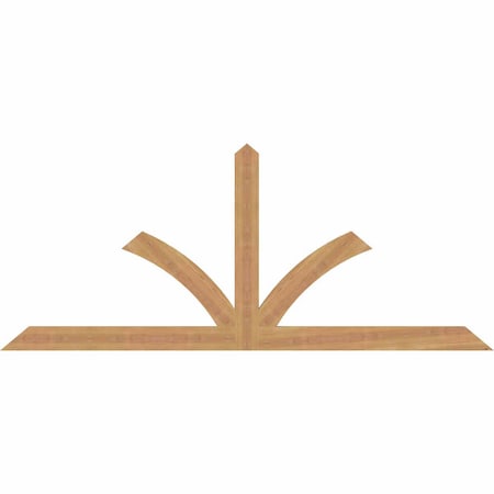 Ekena Millwork Richland Timber Gable Bracket, Western Red Cedar, 72"W x 30"H x 1 1/2"D x 3 1/2"F, 10/12 Pitch GBW072X30X0204RIC00SWR